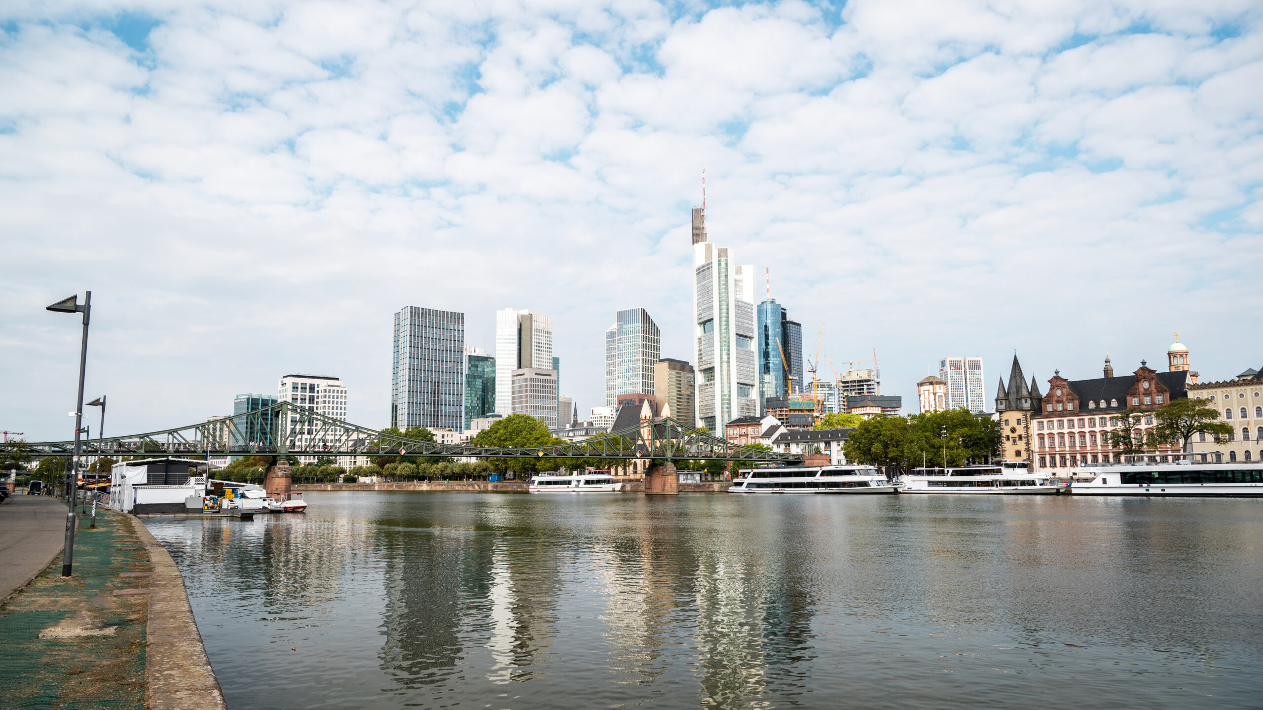 Cityscape of Frankfurt downtown, Germany